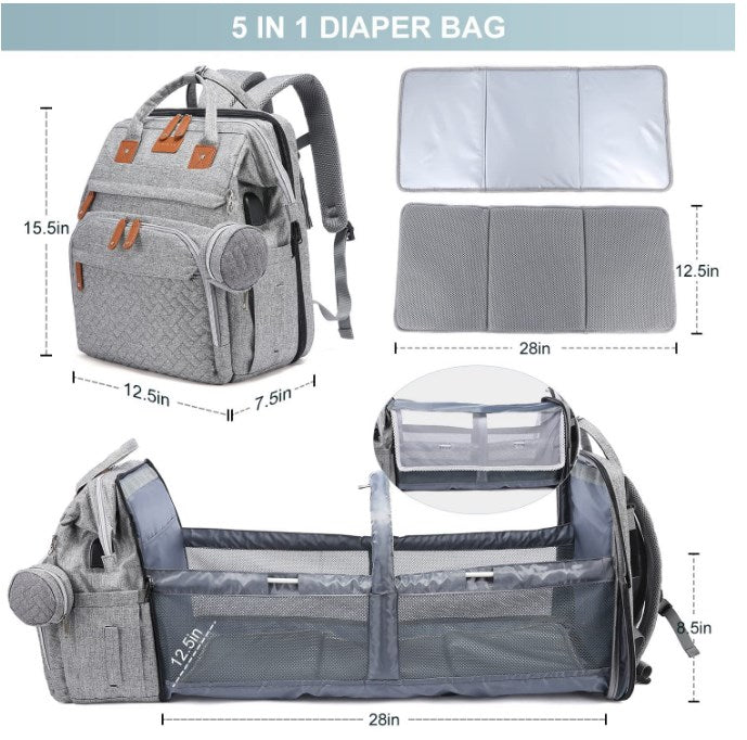 Babybagio - Ryggsäck med skötbord