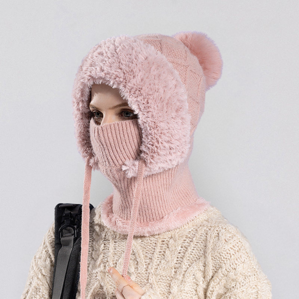 🧣 Frostelle 3-i-1 vintermössa för kvinnor