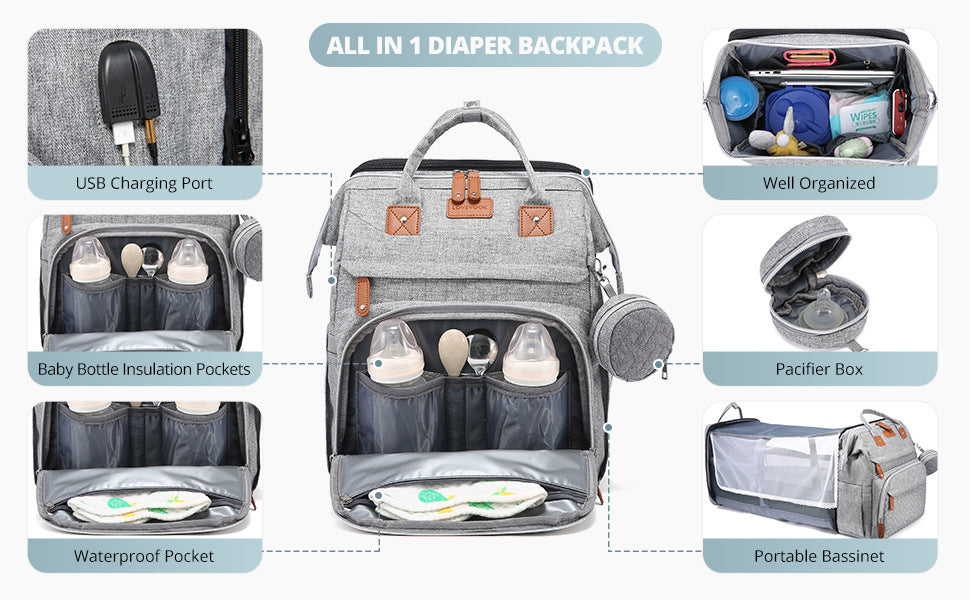 Babybagio - Ryggsäck med skötbord