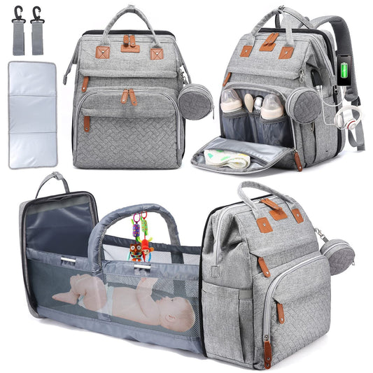 Diaper Bag Backpack with Change Station