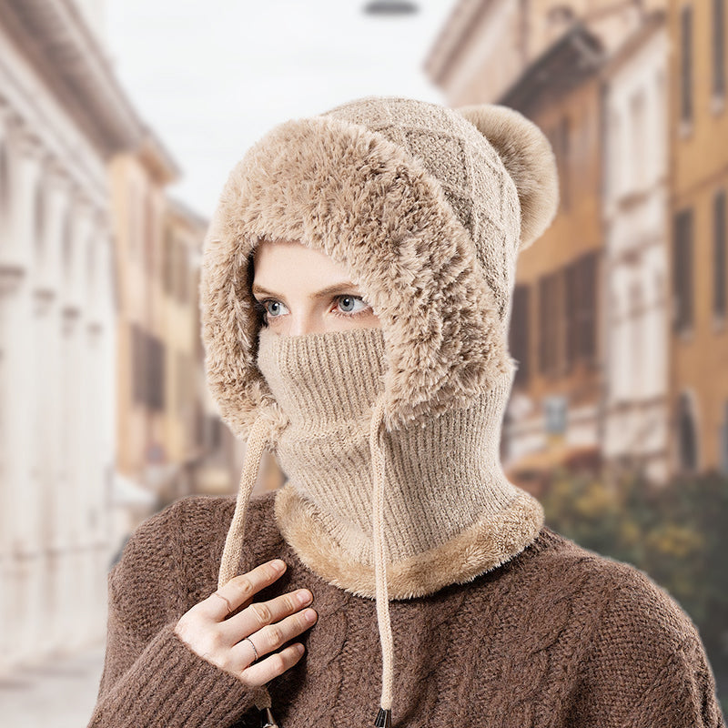🧣 Frostelle 3-i-1 vintermössa för kvinnor